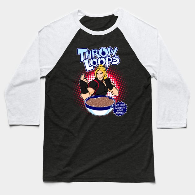 Throw Loops Cereal - Ken Baseball T-Shirt by zphillips